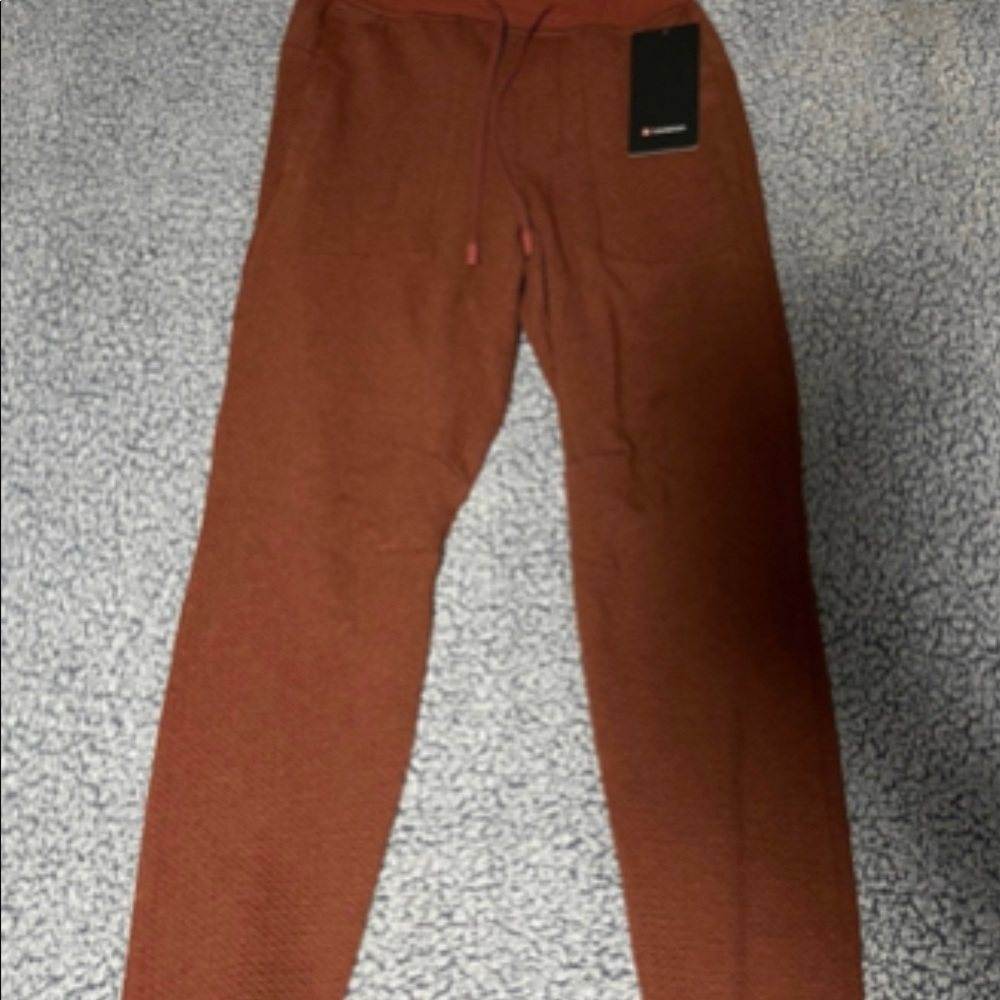 Lululemon Men Size S At Ease Jogger Heathered Terracotta Black HDTT/BLK